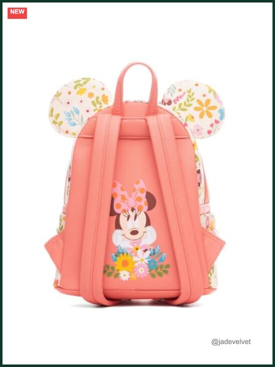 Loungefly Minnie Mouse Springtime Sequins Faux Leather Mini Backpack